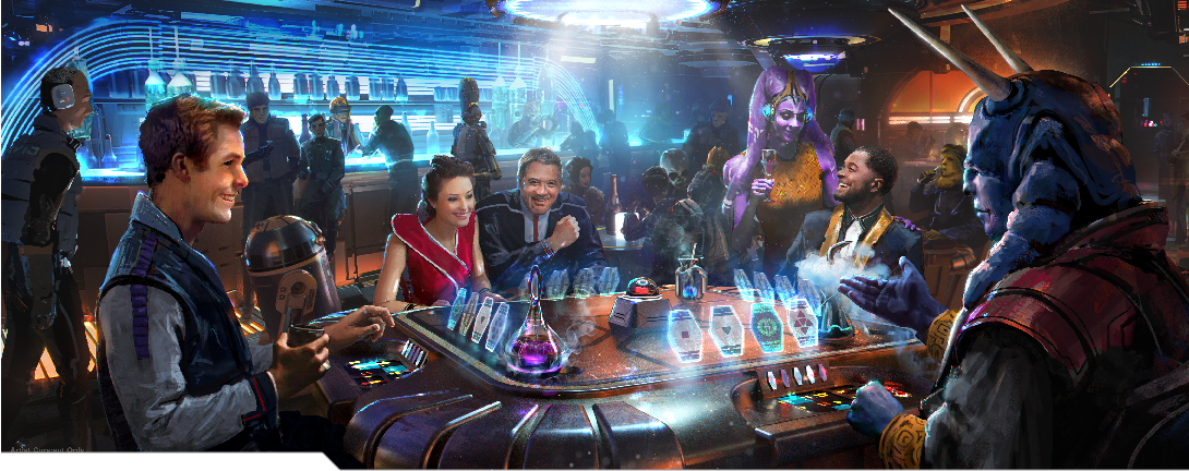 La experiencia gastronómica de Star Wars: Galactic Starcruiser