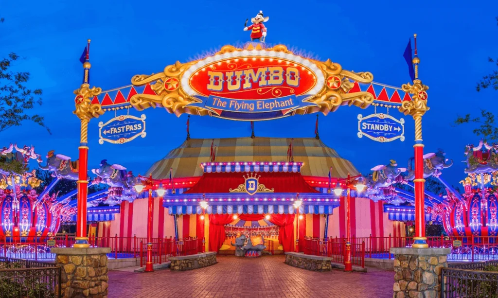 dumbo the flying elephant en fantasyland 